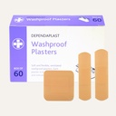 946 Dependaplast - Washproof Plasters - Assorted - Pale - Box of 60 contents