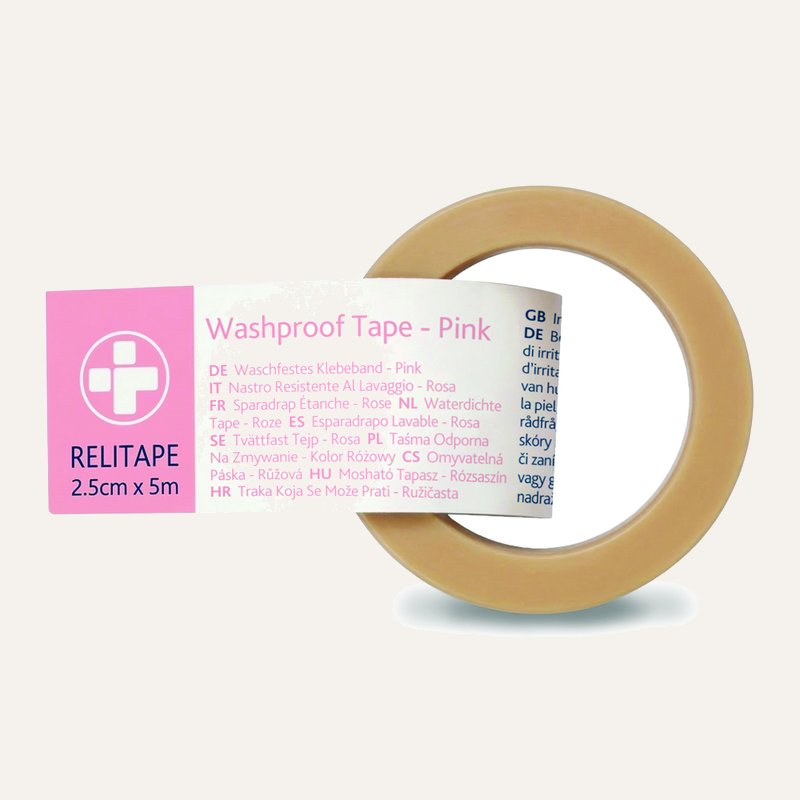 610_Relitape Washproof Tape - 2.5cm x 5m - Pink