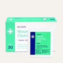 945 Reliwipe Saline Wound Cleansing Wipes - Box of 30 contents