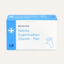 949 Religlove - Nitrile Examination Gloves - Large - 9 Pairs