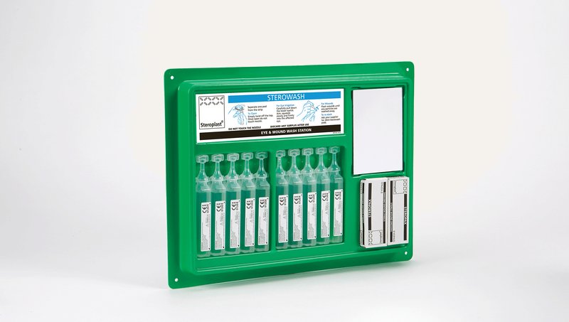 1410 Sterowash-20ml-Eyewash-Plate-Complete