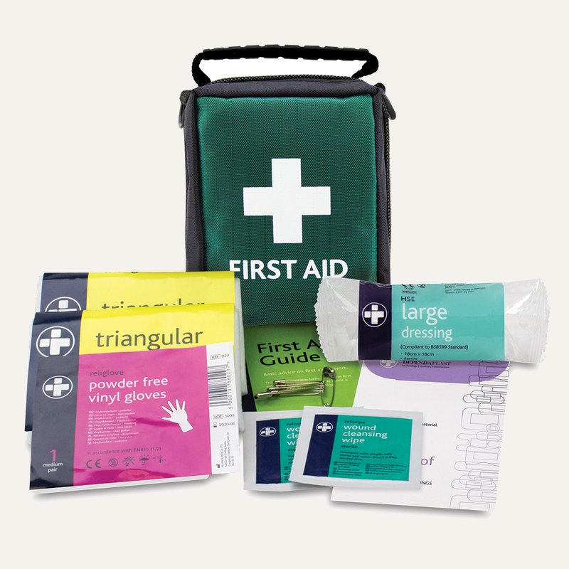 [PTQ-100003978] HSE 1 Person First Aid Kit, Green (Helsinki Bag)