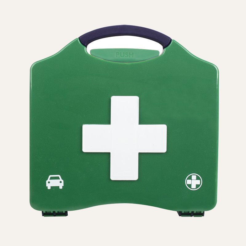 Motokit BS8599-1:2019+A1:2026 & BS8599-2:2014 First Aid Kit, Medium, Aura3 Box, XSmall, Green