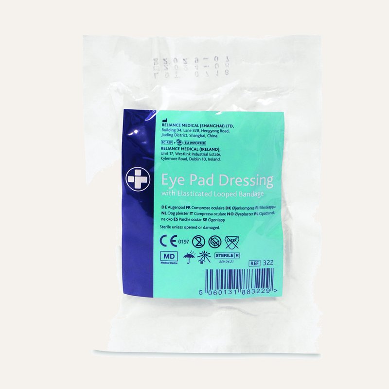 [PTQ-100004176] Eye Pad Dressing with Elasticated Loop Bandage