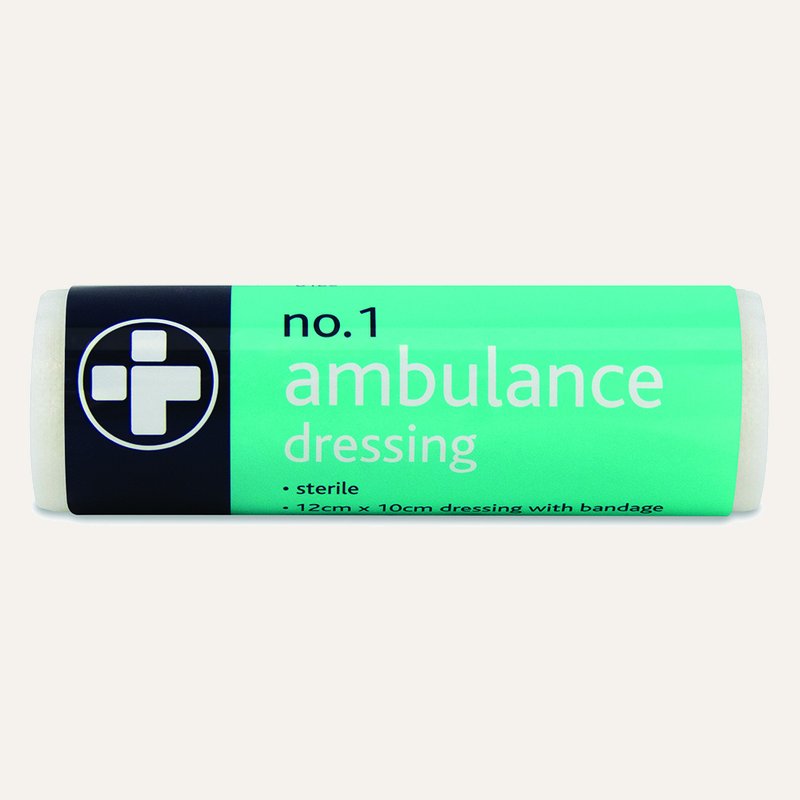 [PTQ-100004202] No.1 Ambulance Dressing, 12cm x 10cm