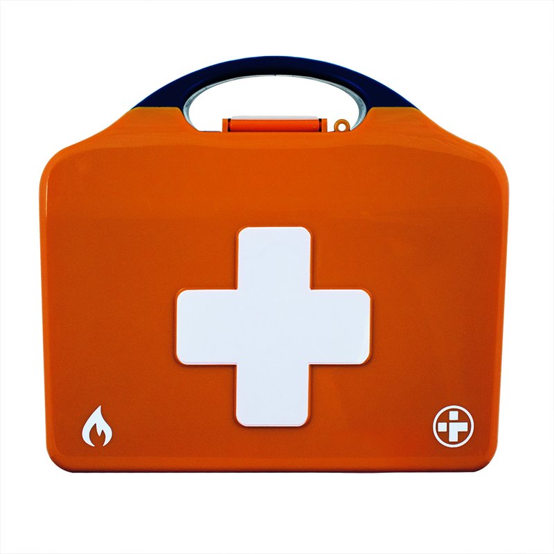 [PTQ-100004207] Premium Burns First Aid Kit, Aura3 Box, Medium, Orange