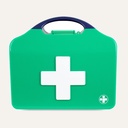 Workplace BS8599-1:2019+A1:2026 First Aid Kit, Small, Aura3 Glow In The Dark Box, Small, Green