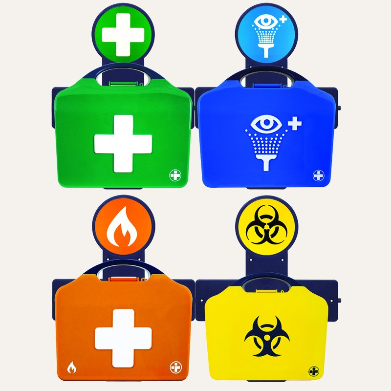 [PTQ-100004266] AuraPoint 4 Unit Point Medium BS8599-1:2019+A1:2026 First Aid Kit, Double Eyewash, Burns and Clean Up Kits
