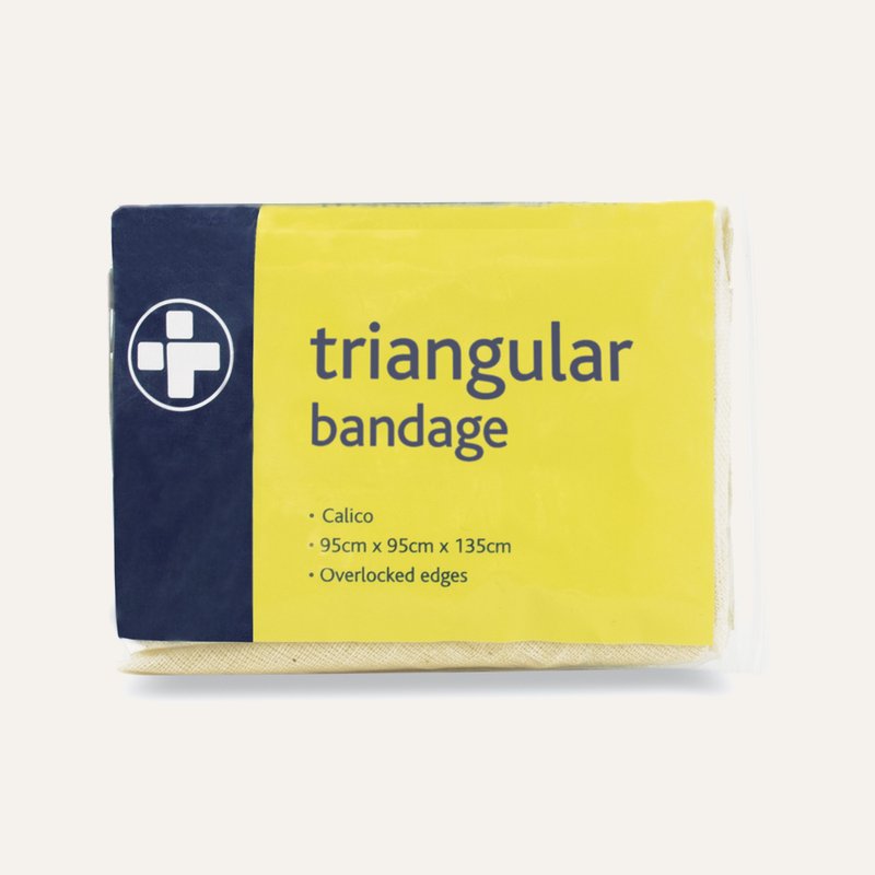 [PTQ-100004286] Calico Triangular Bandage, 95 x 135cm, Hemmed