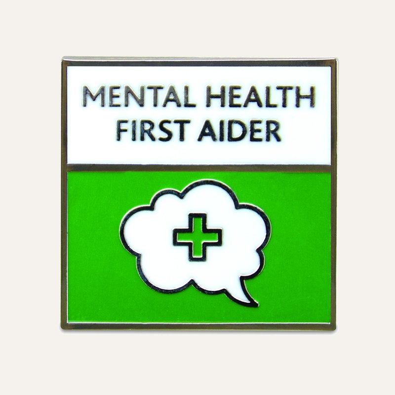 Metal Badge Mental Health First Aider