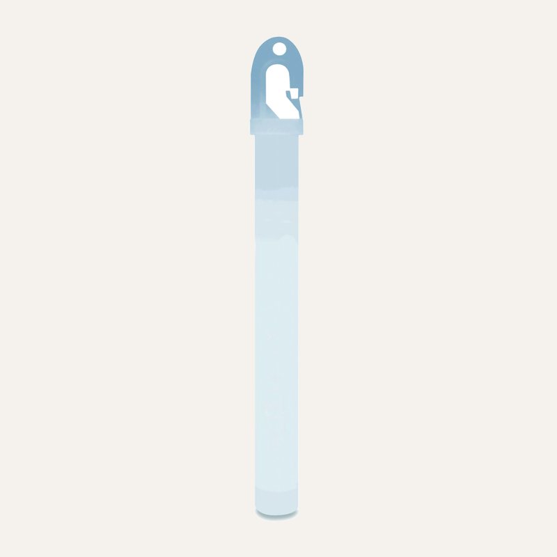 [PTQ-100004346] 6" Military Grade High Intensity Cyalume Lightstick, White, 8-12 Hour