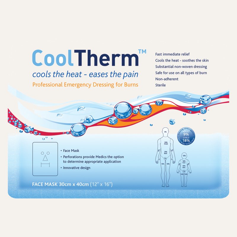 [PTQ-100004362] CoolTherm Burn Relief Dressing Face Mask 30cm x 40cm