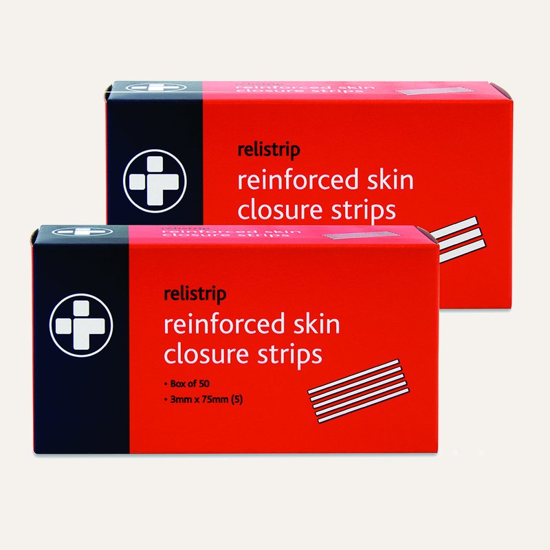 [PTQ-100004376] Relistrip Reinforced Skin Closure Strips, 3mm x 75mm, Strip of 5