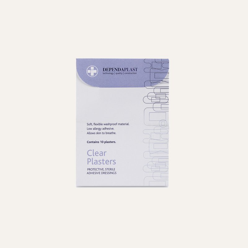 [PTQ-100004398] Dependaplast Clear Washproof Plasters Assorted Wallet of 10