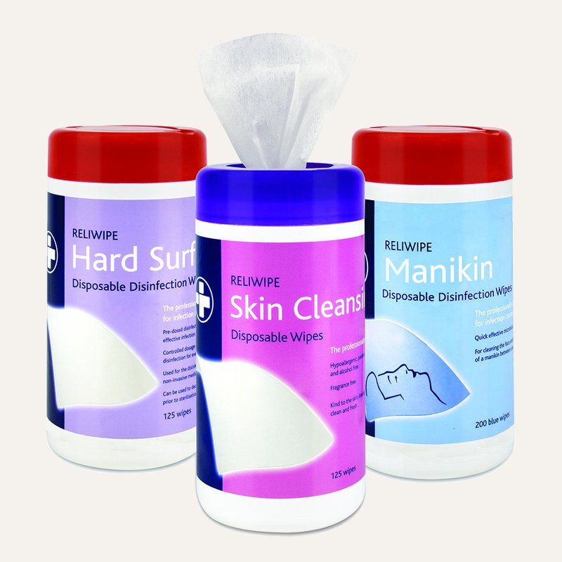 Reliwipe Skin Cleansing Disposable Wipes, Drum of 125
