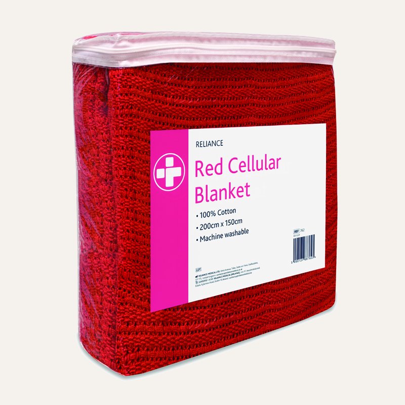 [PTQ-100004436] Cellular Blanket, Red
