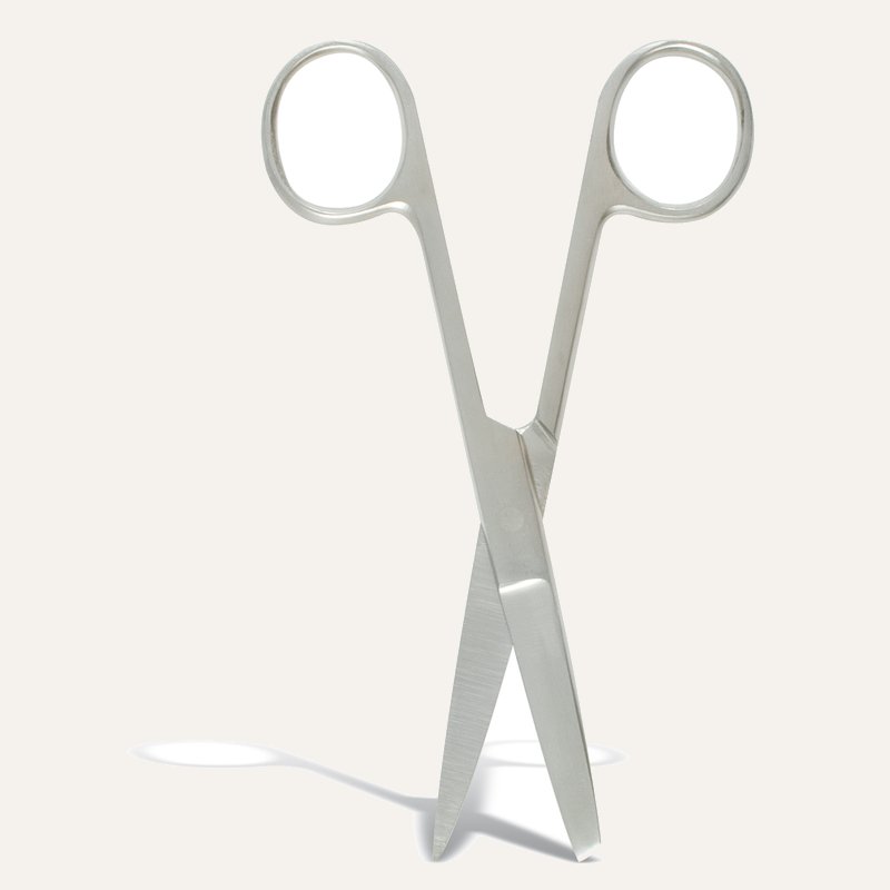 Nurses Scissors Sharp/Blunt, 5"