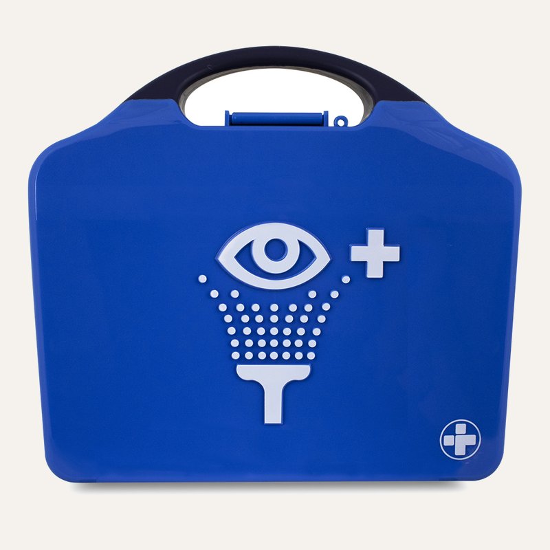 [PTQ-100004478] Eye Wash Station Triple, Aura3 Box, Blue