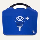 BS 8599-1:2019+A1:2026 Deluxe Eye Wash Station Double, Aura3 Box, Blue