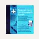 Dependaplast Advanced Metal Detactable 100% Washproof Fabric Plasters, Assorted, Blue, Pilfer Proof Wallet of 35, BOX OF 5