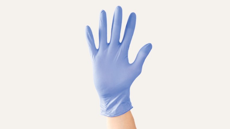 [PTQ-100004672] Blue Nitrile Examination Gloves, Powder Free (Large)