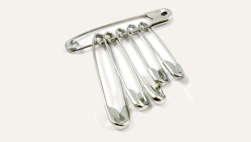 [PTQ-100004705] Safety Pins, 6 Assorted