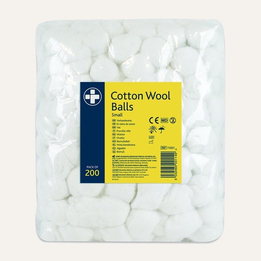 Cotton Wool Balls BP Small, Pack of 200