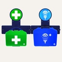 AuraPoint 2 Unit Point HSE 1-10 Person First Aid Kit & Double Eyewash Station