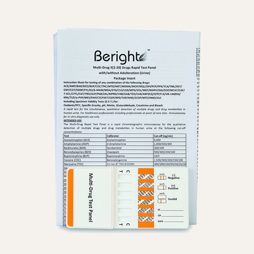 Multi-Drug 6 Drugs Rapid Test Panel (Urine)(AMP/BZO/BUP/COC/EDDP/OPI)