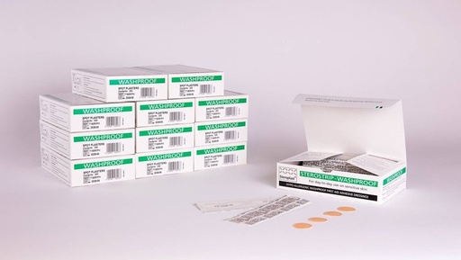 Sterostrip Washproof Spot Plasters, 2.4cm Diameter