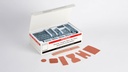 Steroplast Premium Fabric Plasters, Assorted 7 Sizes, Plastic Divider Tray of 100